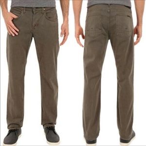 HUDSON Bryon 5 Pocket Straight Jeans Buttonfly Brown